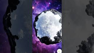stone change to moon. Surreal video art. into the cratered white surface of the moon. #thingsforsky