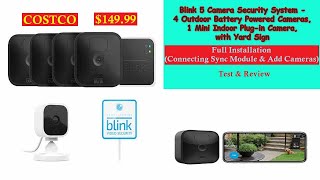 Blink 5 Camera Security System - 4 Outdoor, 1 Indoor Camera, Yard Sign | Full Installation & Review