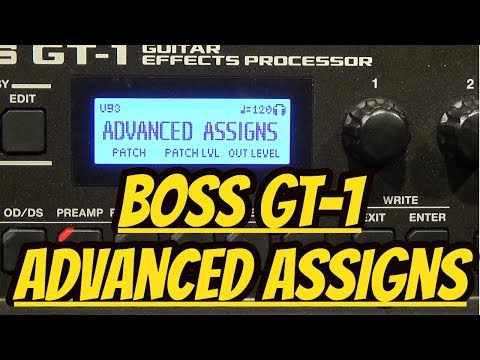 Boss GT-1 - Advanced Assigns Tutorial - How To Assign Multiple 