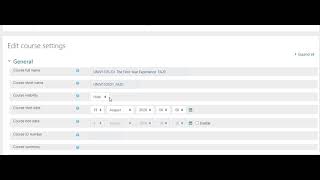 Hiding/Showing your Course in Moodle