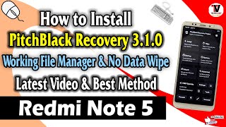 Install Pitch Black Recovery & Root On Redmi 5 Plus/Note 5 (Vince) | Decryption Works | No Data Wipe screenshot 5