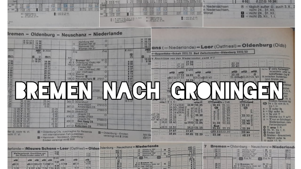 Bahnstrecke Bremen nach Groningen - Wunderline