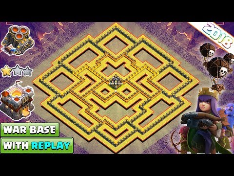 NEW Undefeated Town Hall 11 (Th11) War Base 2018 With Replay | Anti Everything - Clash of Clans