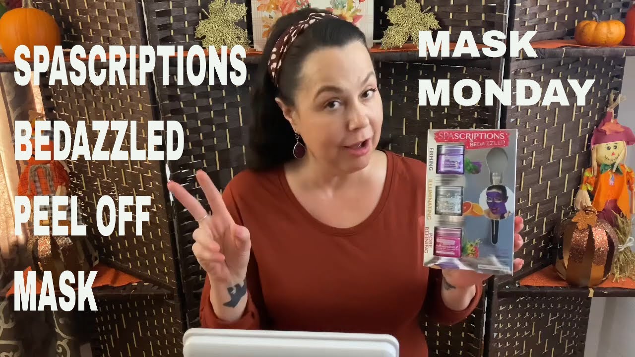 MASK MONDAY/ MICHAELS SHADOW BOX TRIO PROJECT / Spascriptions Bedazzled Peel Off Mask/