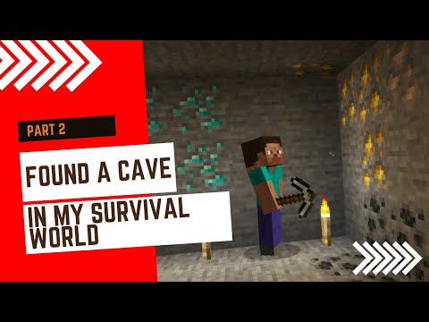 Found a Cave In My Survival World Part 2 - YouTube