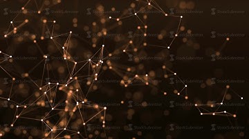 4k abstract loop futuristic geometrical background with lines and dots