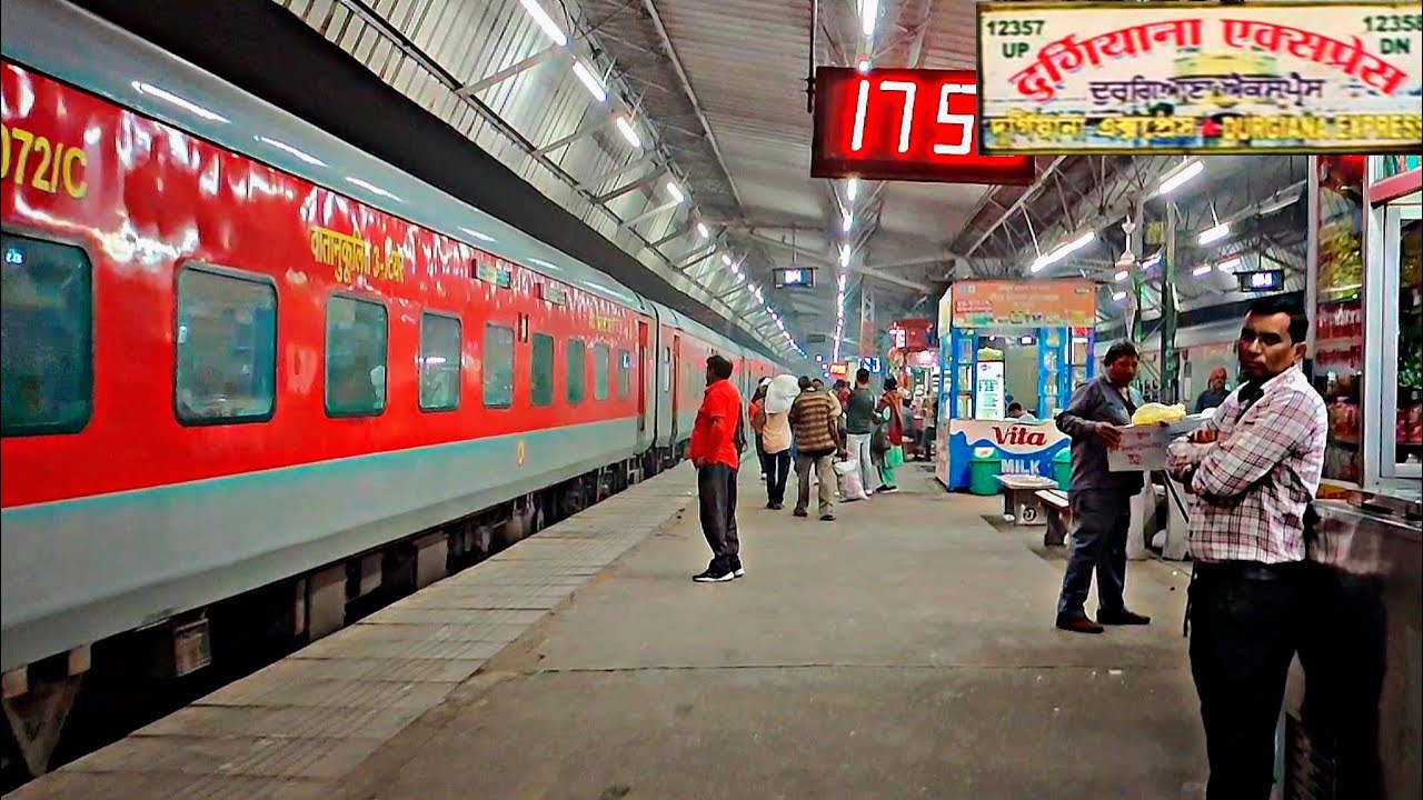 12357 Durgiana Express || Arriving Ambala cantt jn || platform no 6 ...