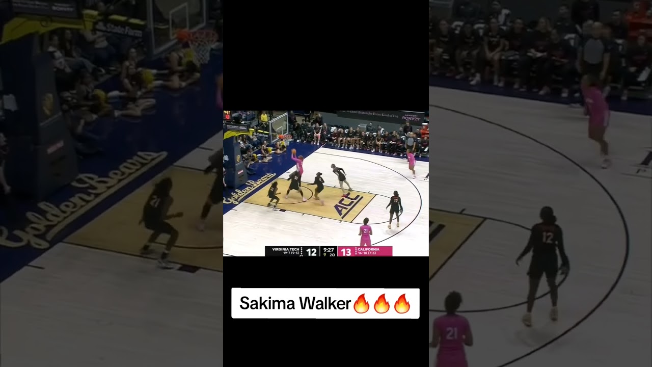 Sakima Walker vs VA Tech 🔥 🔥 🔥