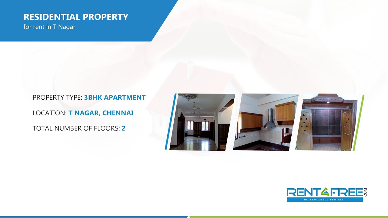 Rent4Free residential property in T Nagar YouTube