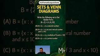 Can You Write This Set? ⏱️ | Set Builder Form #Shorts #mathematicsquestions #roster #setbuilderform
