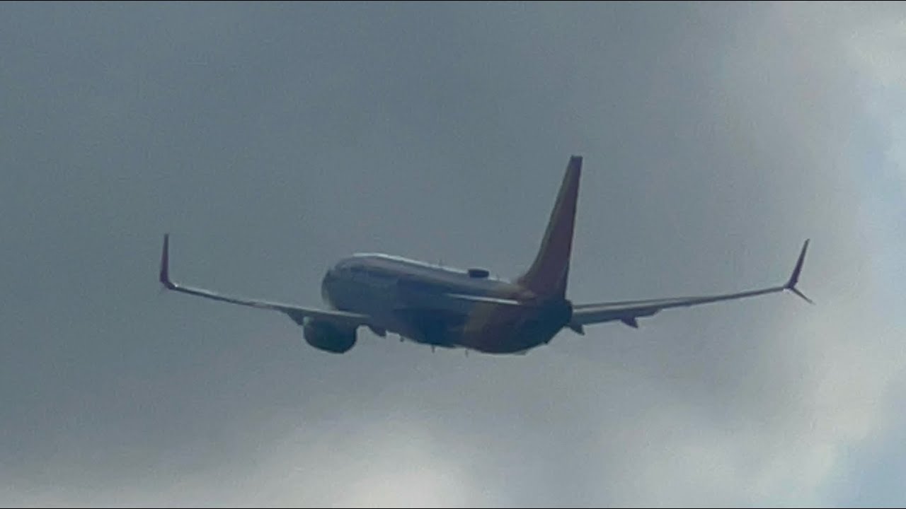 Southwest Airlines departing on Runway #4 at SAT