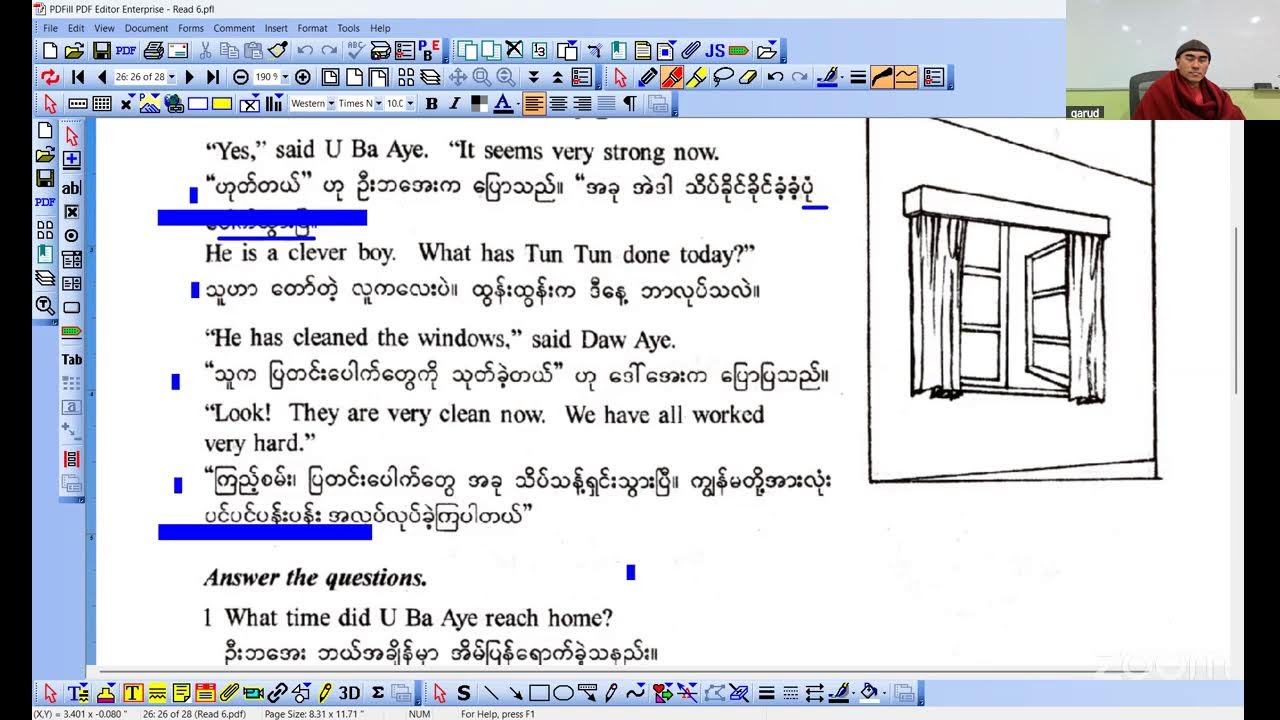 Let’s learn Burmese! Learning Grammar by Reading - 109