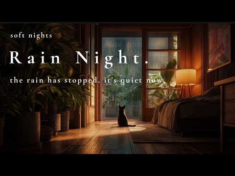 【眠れない夜のBGM】雨が止んで、静かになった夜。🌙 Rain After a Long Day｜静かな夜のナイロンギター