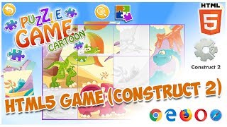 Puzzle Game Cartoon - Construct 2 Platform Game Template HTML5 screenshot 5