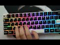 Rk61 with ktt kang whiteslubed fyp customkeyboard asmr rk61 subscribe youtube