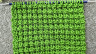 Running Bond Knit Stitch