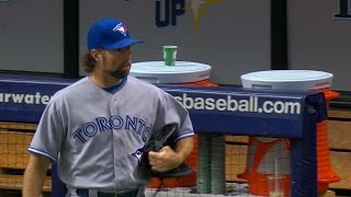 TOR@TB: Dickey throws seven strong innings in loss