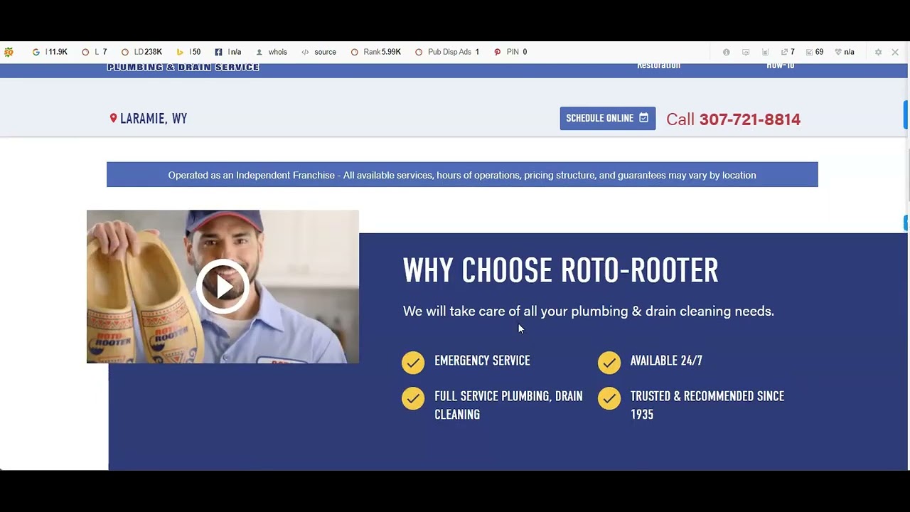 Roto Rooter Plumbing and Water Clean Up | Plumbers Laramie WY