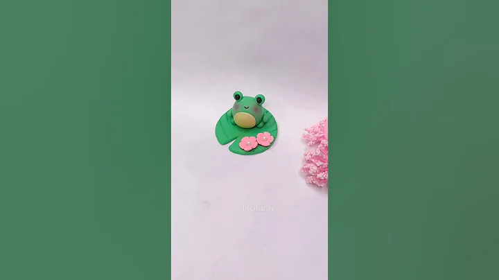 diy clay frog 🐸#diy #short #clay