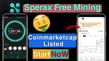 Free Mining Sperax (SPA) Coinmarketcap Listed Coin Join Now Step by Step Process | Must Watch |