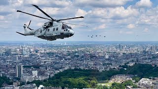 View From The Pit - Military Aircraft Flypast For The Hm Queens Platinum Jubilee