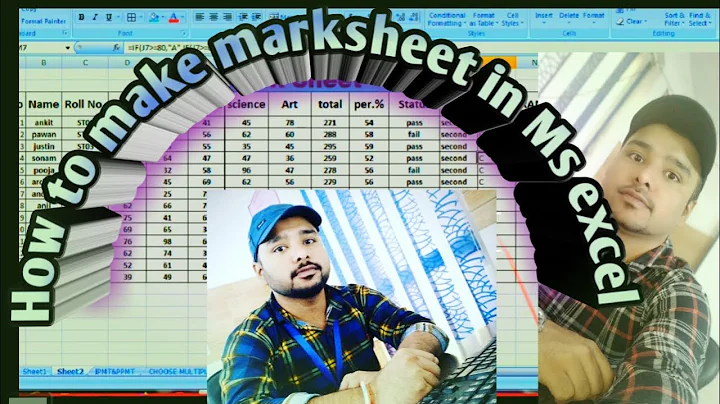 How To Create Marksheet in MS Excel step by step B...