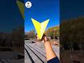 how to make the unique paper plane, homemade origami Paper flying BOOMERANG glider, #shorts #craft