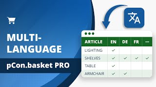 Multi-language custom catalogs using Excel | pCon.basket tutorial