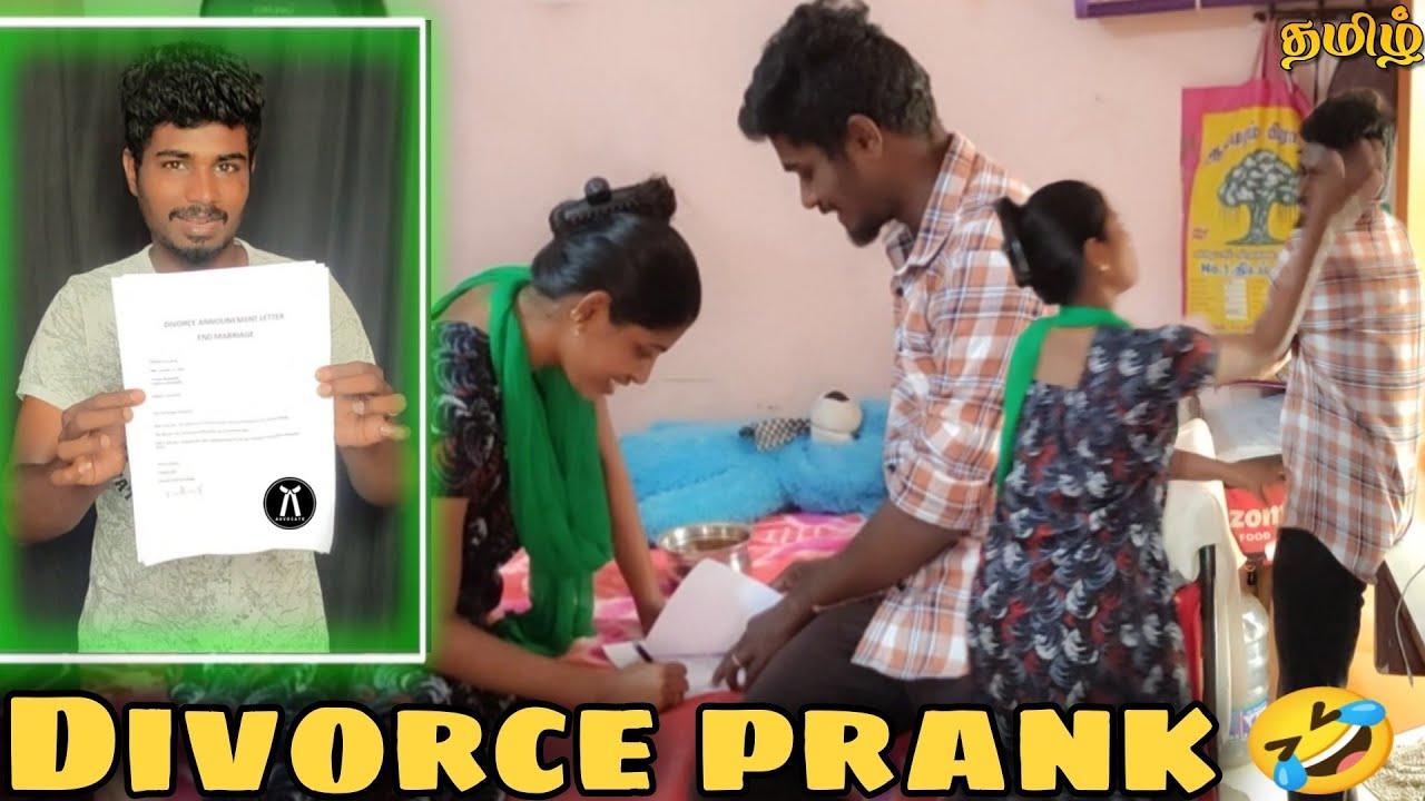 Divorce Prank| She cried| Tamil prank| She extremely irritated|New prank video in tamil#prank #tamil