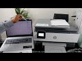 HP OFFICEJET 8014 LEARN HOW TO CONNECT PRINTER WITH USB , SCAN YOUR DOCUMENT TO PC, SHARE TO EMAIL