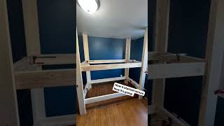 Built bunk bed full video coming soon #custom  #handmade #solidwood #bunkbed #woodworking #diy
