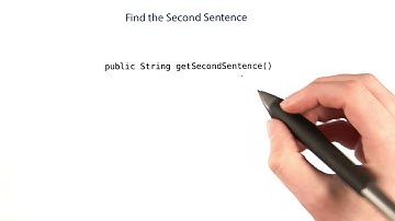 Get the Second Sentence - Intro to Java Programming