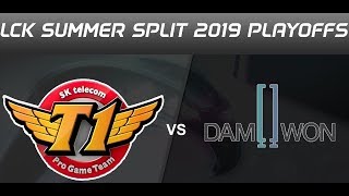SKT VS DWG LCK Summer 2019 Playoffs highlights SK Telecom T1 vs DAMWON Gaming All Games highlights N