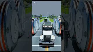 how many trucks can cross this big machine any car cannot be crossed this machine/Beam NG drive