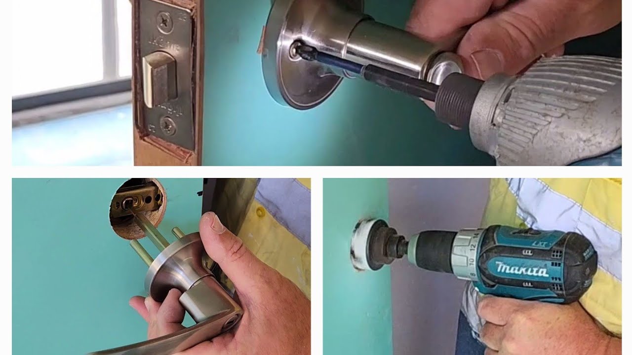 How to Install a Door Handle - YouTube