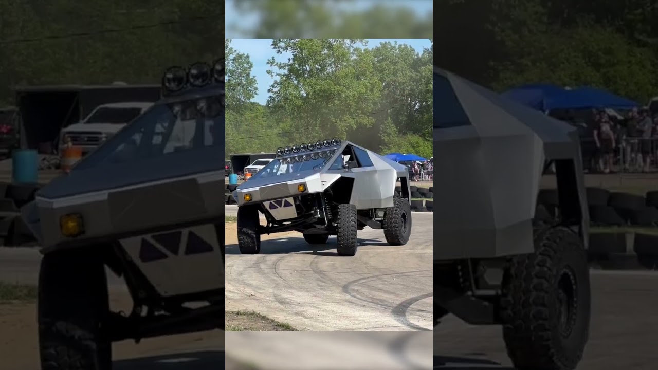 PreRunner Cybertruck VS Go-Kart Track