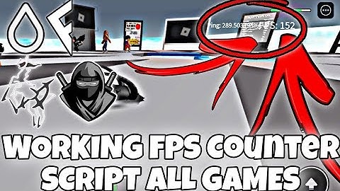 (OP) WORKING FPS COUNTER SCRIPT WORKS ALL GAMES! | HYDROGEN • FLUXUS