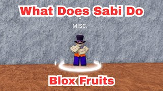 What Does Sabi Do In Blox Fruits Sab NPC Guide Roblox Blox Fruits