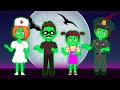 Doctor treats zombies  zombie dance   more nursery rhymes by funny family kids songs