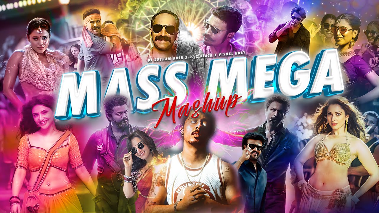 MEGA MASS MASHUP 2025 -@DJSUBHAMBBSR &@blackmuzix| International Mass Mashup | Visual Uday