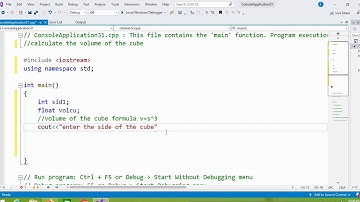 C++ Program to get the volume of the cube