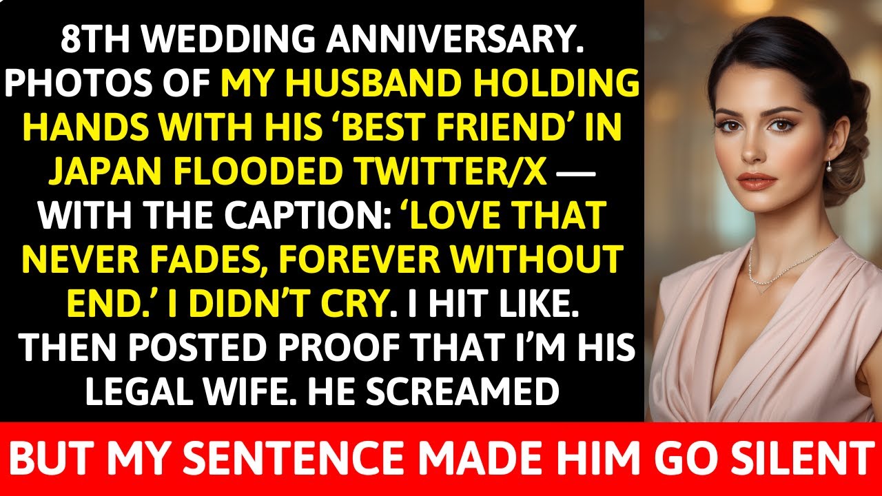 On 8th Anniversary, My Husband Hugged His ‘Best Friend’ in Japan—But He Started Screaming When I…