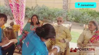 Power Spa setup at Suryagarh Jaisalmer wedding www powerspa in for more info call us on 8454849444