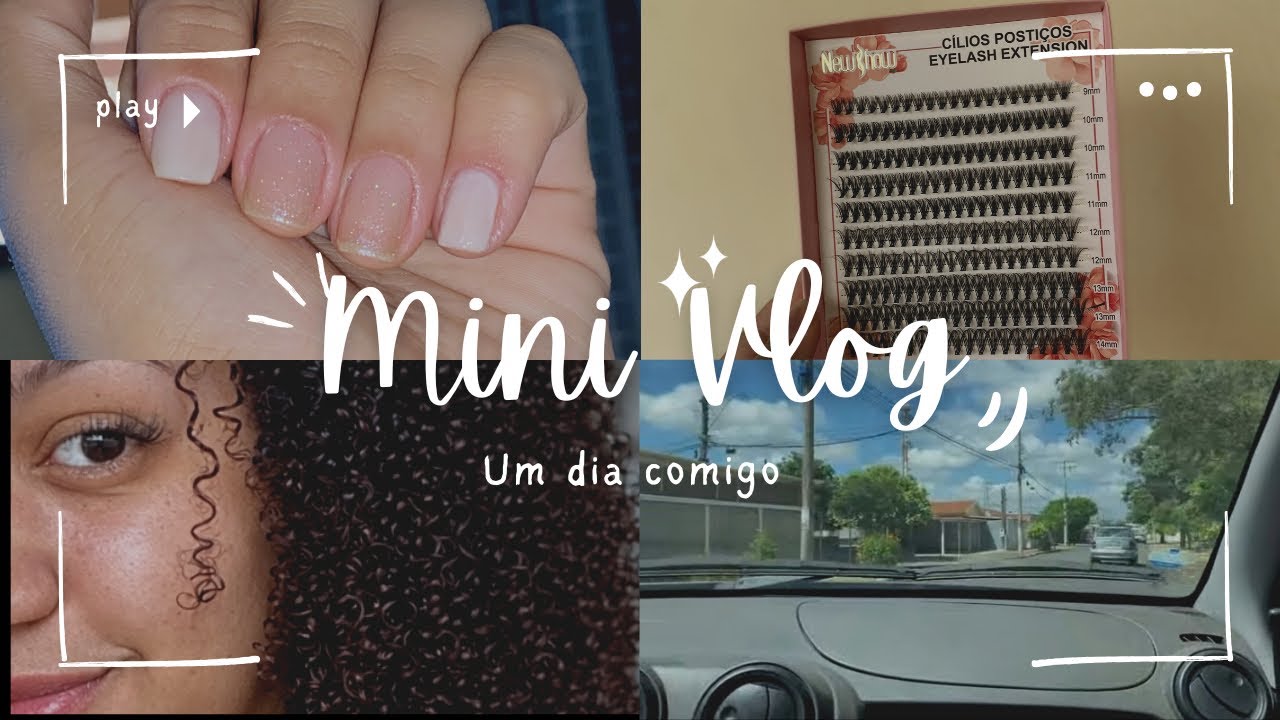 VLOG | Um dia comigo + Fiz cílios e unhas, conhecendo vocês!