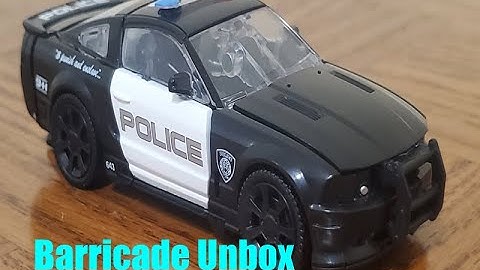 Transformers 2019 Studio Series #28 2007 Barricade Unbox and Transform.