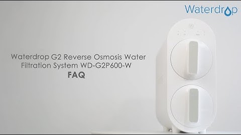 Waterdrop G2P600 Large Capacity RO Water Filtration System Troubleshooting