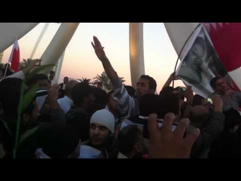 جانب من الثورة في الميدان وكلمة الدكتور منصور الجمري 