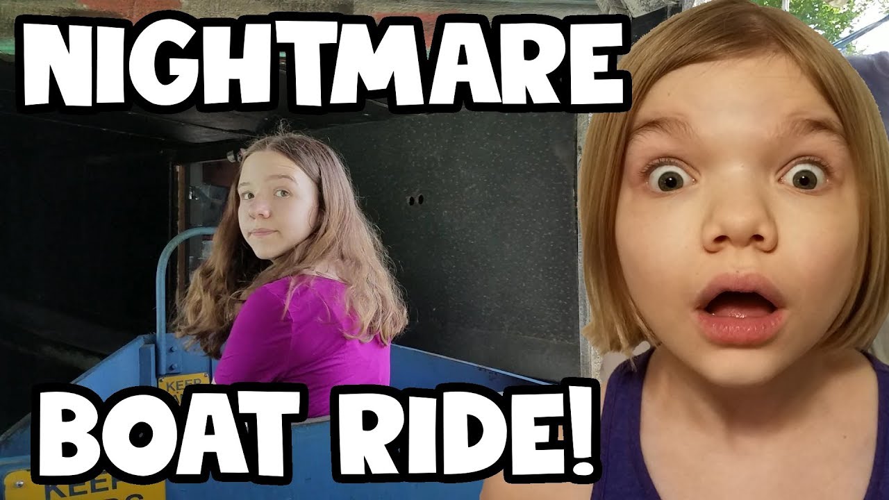 Жуткая поездка на лодке в темноте! Точка зрения кошмара Гарфилда