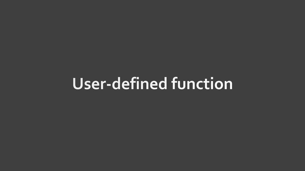 【廣東話】【Python基礎語法】8. User-defined function - YouTube