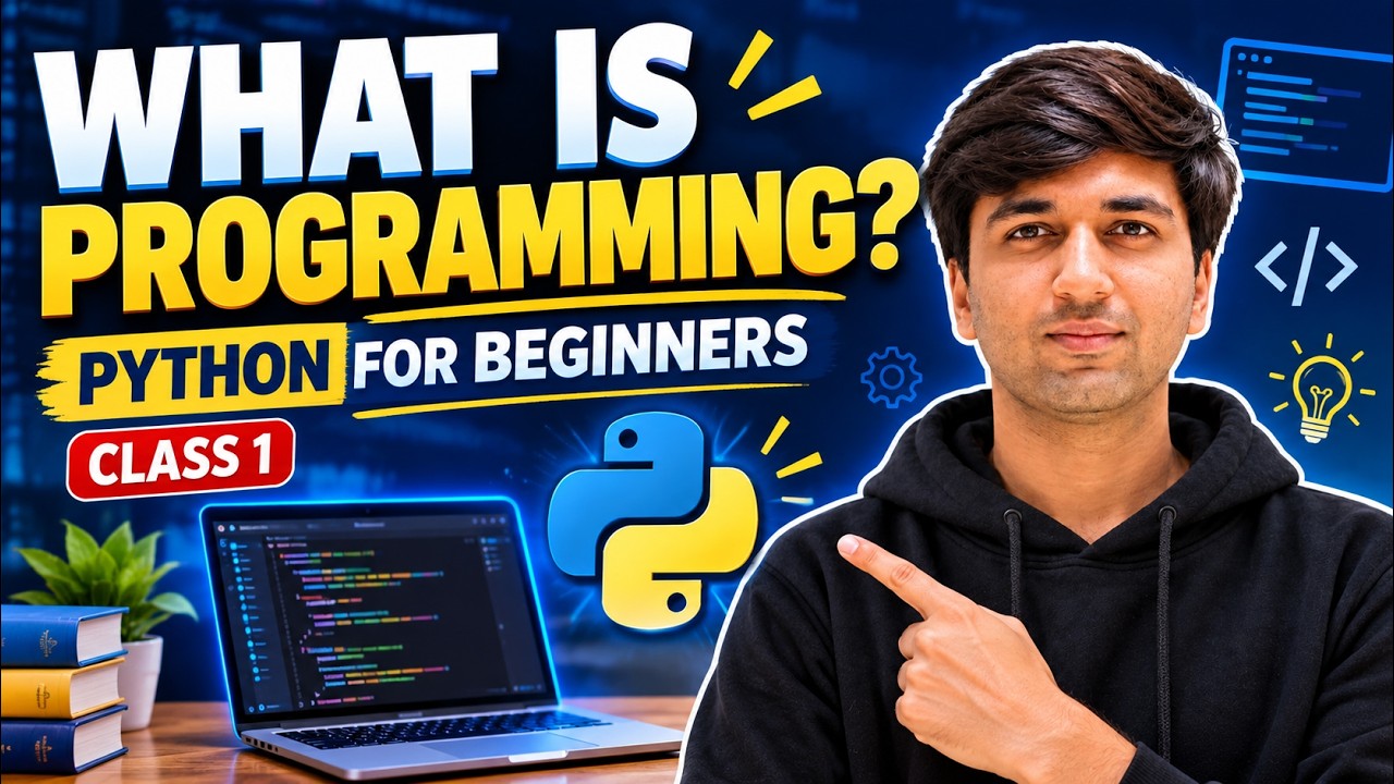 What is Programming? | Python for Beginners Class 1 - YouTube